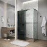 Душевой уголок Grossman Galaxy 110x100 120.K33.01.1110.42.10 профиль Графит сатин стекло тонированное