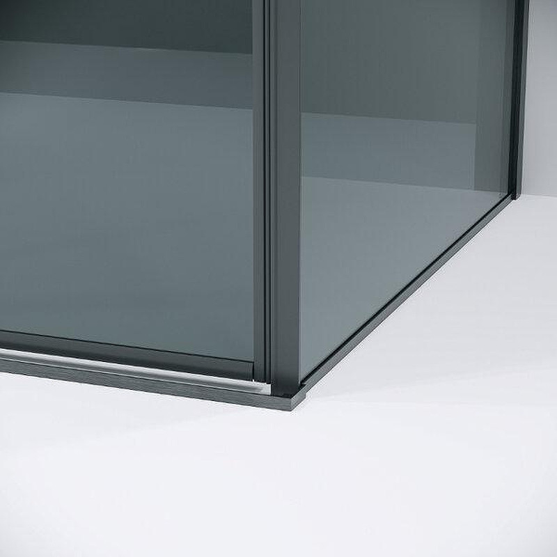 Душевой уголок Grossman Galaxy 110x100 120.K33.01.1110.42.10 профиль Графит сатин стекло тонированное