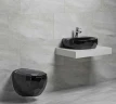 Унитаз биде beWash Bekinger 87303606 подвесной Черный глянец с сиденьем Микролифт фарфор подвесной