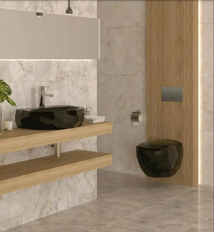 Унитаз биде beWash Bekinger 87303606 подвесной Черный глянец с сиденьем Микролифт фарфор подвесной