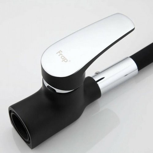 Смеситель для кухни Frap F4453-04 Черный матовый латунь