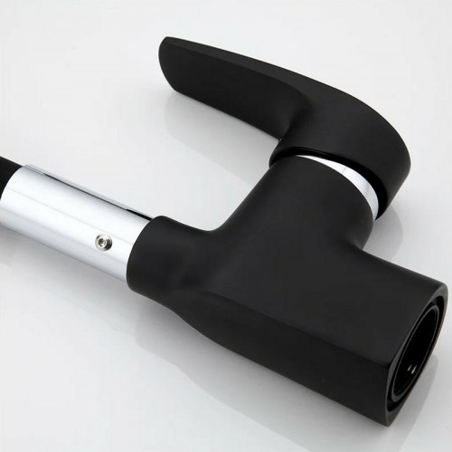 Смеситель для кухни Frap F4453-04 Черный матовый латунь