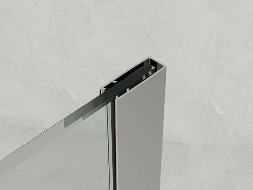 Душевая перегородка Loranto Walk-In 100 CS-W04B-100 профиль Черный матовый стекло прозрачное