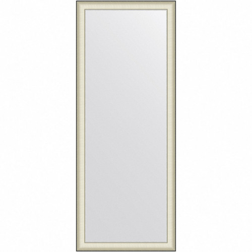 Зеркало Evoform Definite Floor 200х79 BY 6041 в багетной раме - Белая кожа с хромом 78 мм стекло