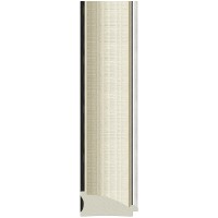 Зеркало Evoform Definite Floor 200х79 BY 6041 в багетной раме - Белая кожа с хромом 78 мм стекло