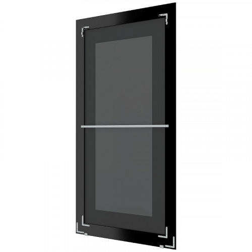 Зеркало Evoform Definite Floor 200х79 BY 6041 в багетной раме - Белая кожа с хромом 78 мм стекло