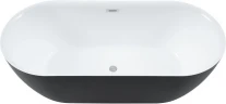 Акриловая ванна Aquanet Delight 170x78 289723 цвет Черный матовый Белый
