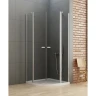 Душевой уголок New Trendy New Soleo Chrome 100х100 K-0420 профиль Хром стекло прозрачное
