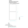 Душевая перегородка Maybah Glass MGD-731-6ш 790x1950 в широком профиле Черный стекло сатиновое
