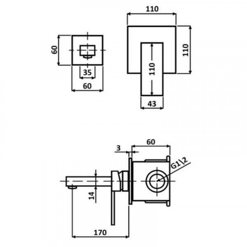 Смеситель для раковины ALMAes Liva TVZ-1845 цвет Черный матовый