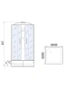 Душевая кабина River Quadro XL 90x90 MT 10000013949 без гидромассажа