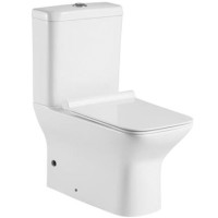 Унитаз компакт Aquanet Cube-C 210759 без бачка с сиденьем Микролифт фаянс напольный