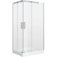 Душевой уголок Grossman Galaxy 120x80 R GR-3120R профиль Хром стекло прозрачное