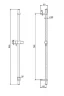 Душевая штанга Fima Carlo Frattini Sliding rail F2150/1BS цвет Белый матовый