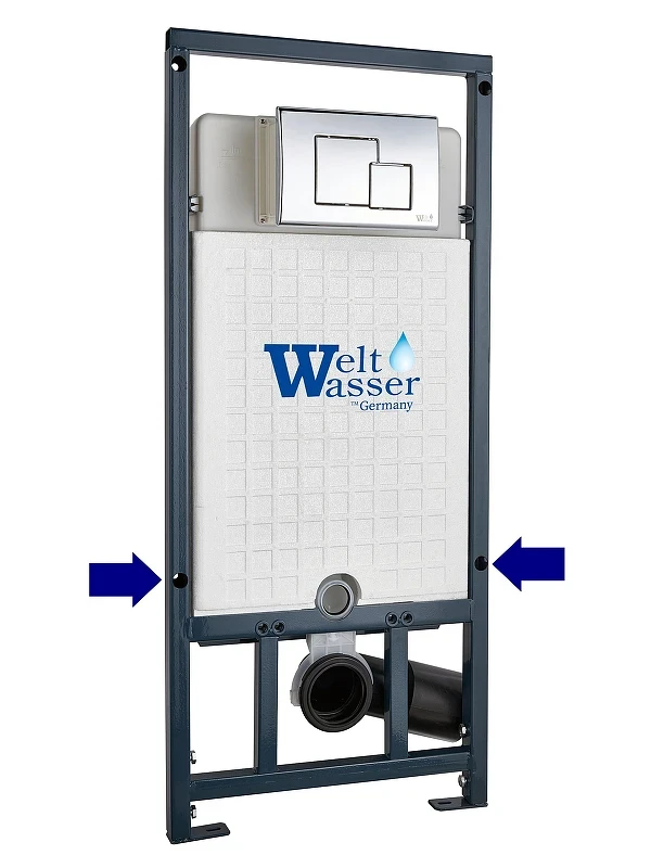 Клавиша смыва WeltWasser WW Marberg 507 SE GL-WT 10000010237 Белая глянцевая