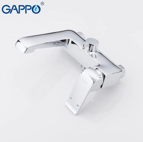 Смеситель для ванны Gappo G50 G3250-8 Хром латунь на стену