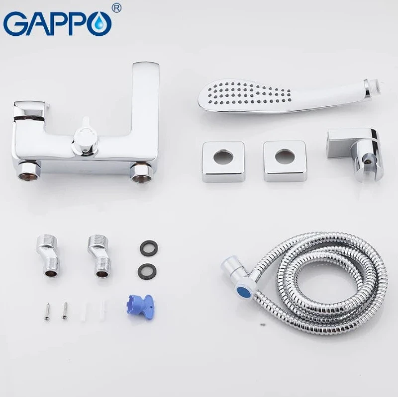 Смеситель для ванны Gappo G50 G3250-8 Хром латунь на стену