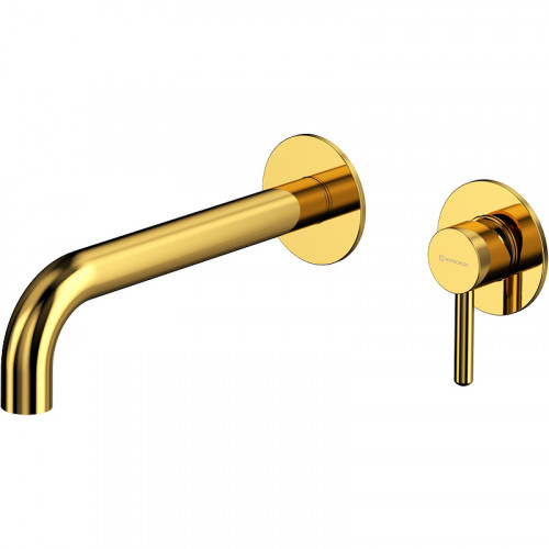 Смеситель для раковины Whitecross Y gold Y1215GL Золото латунь встраиваемый