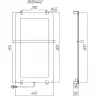 Электрический полотенцесушитель Allen Brau Infinity 44x80 8.21001.GL зеркальный