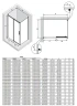 Душевой уголок New Trendy Prime Chrome 110х70 L D-0300A/D-0122B профиль Хром стекло прозрачное
