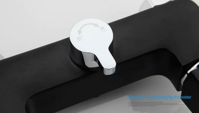Смеситель для ванны Gappo G50 G3250 Черный матовый латунь на стену