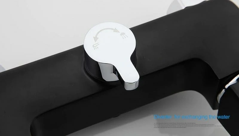 Смеситель для ванны Gappo G50 G3250 Черный матовый латунь на стену