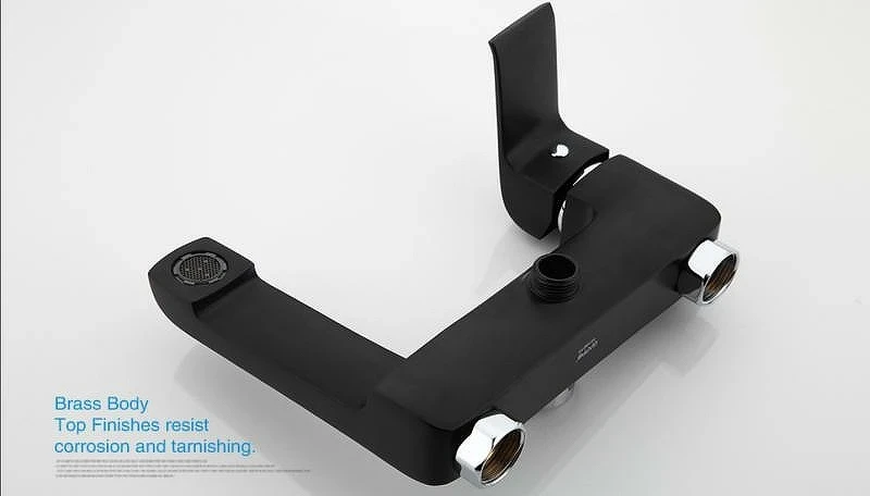 Смеситель для ванны Gappo G50 G3250 Черный матовый латунь на стену