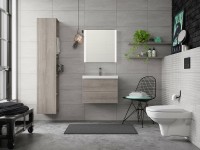 Комплект унитаза с инсталляцией Cersanit City 64075 с сиденьем Микролифт и клавишей смыва Хром матовый фарфор подвесной
