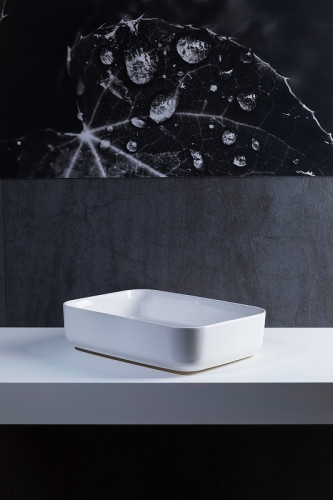 Раковина-чаша Allen Brau Fantasy 50 4.11021.20 Белая фаянс накладная