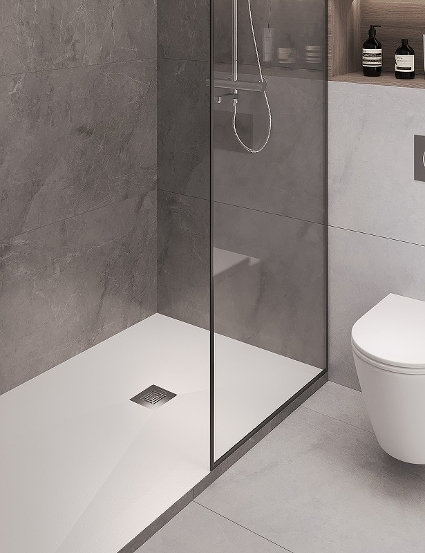 Душевой поддон из искусственного камня Stpool Lite 140х80 1237424 White Matt