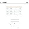 Душевой поддон из искусственного камня Stpool Lite 140х80 1237424 White Matt