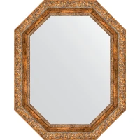 Зеркало Evoform Octagon 60x75 BY 7154 в багетной раме - Виньетка античная бронза 85 мм стекло