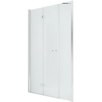 Душевая дверь New Trendy New Soleo Chrome 140 L D-0150A/D-0096B профиль Хром стекло прозрачное