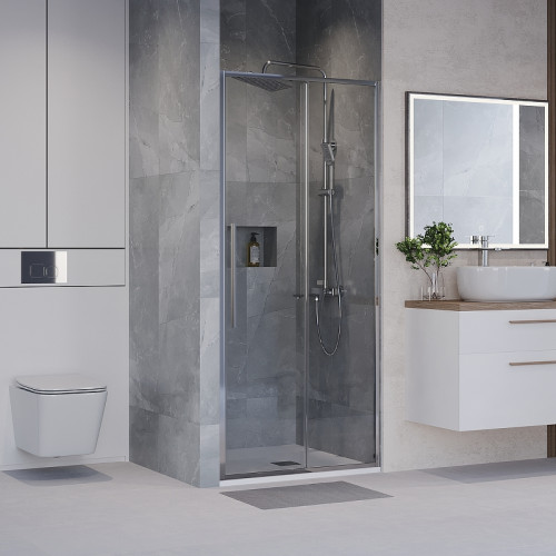 Душевая дверь Niagara Nova 90 NG-64-9A профиль Хром стекло прозрачное