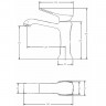 Смеситель для раковины Comforty FC066A-CCT 00-00004520 Хром латунь
