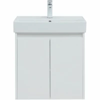 Тумба под раковину Aquanet Nova Lite 60 298847 подвесная Белая глянцевая МДФ / ЛДСП