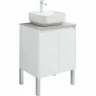 Тумба под раковину Aquanet Nova Lite 60 298847 подвесная Белая глянцевая МДФ / ЛДСП