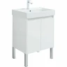 Тумба под раковину Aquanet Nova Lite 60 298847 подвесная Белая глянцевая МДФ / ЛДСП