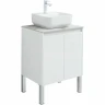 Тумба под раковину Aquanet Nova Lite 60 298847 подвесная Белая глянцевая МДФ / ЛДСП