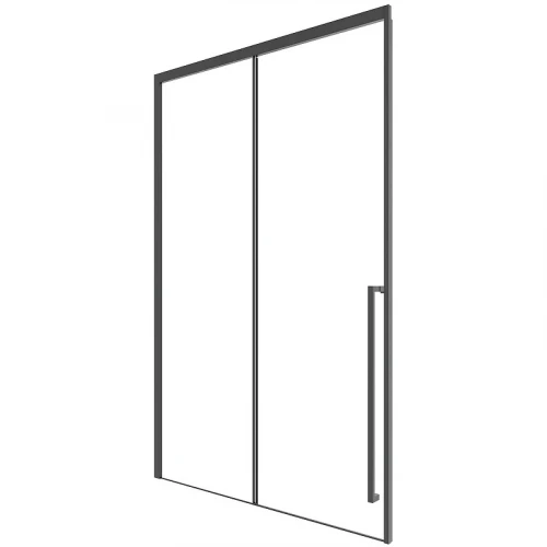 Душевая дверь Timo TDSS-140/03C-8R 1400x2000 T58R раздвижная профиль Черный стекло прозрачное