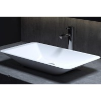 Раковина-чаша Salini Callista 57.5 107 1101107G Белая глянцевая искусственный камень (литьевой мрамор) накладная