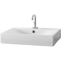 Раковина Kerasan Cento 50 353001*1 Белая фарфор подвесная, накладная