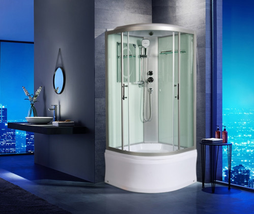 Душевая кабина WeltWasser WW500 Halle 1002 100x100 10000003243 профиль Хром стекло прозрачное