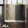 Шторка для ванны Maybah Glass MGV-576-4 515х1400 складная 2 секции Хром глянцевый стекло графитовое