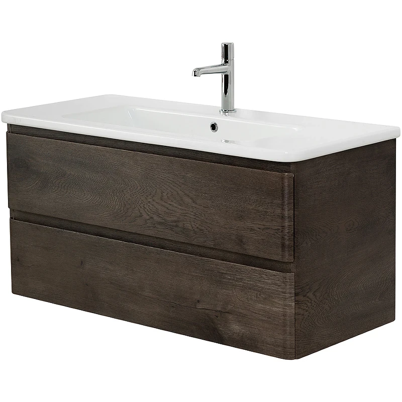 Тумба под раковину BelBagno 105 ALBANO-CER-1050-2C-SO-RNG подвесная Robere Nature Grigio МДФ / ЛДСП
