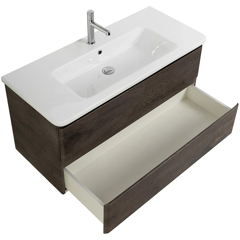 Тумба под раковину BelBagno 105 ALBANO-CER-1050-2C-SO-RNG подвесная Robere Nature Grigio МДФ / ЛДСП