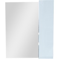 Зеркало со шкафом Bellezza Асти 70 R 4616311021014 Белое МДФ / ЛДСП, стекло