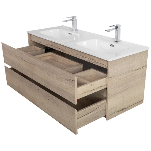Тумба под раковину BelBagno Kraft 120 KRAFT-1200-2C-SO-2-RGB подвесная Rovere Galifax Bianco МДФ / ЛДСП