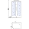 Душевая кабина River Dunay 110x80 MT R 10000001165 с поддоном