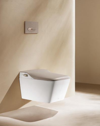 Унитаз биде Arrow AKB2130H подвесной цвет Белый Бежевый с сиденьем